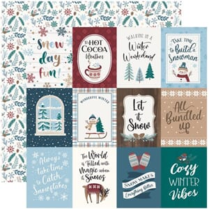 Echo Park - 3x4 Journaling Cards - Wonderful Winterdays