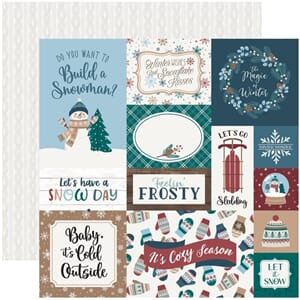 Echo Park - Multi Journaling Cards - Wonderful Winterdays