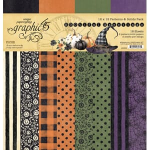 Graphic 45 - BOOtiful Greetings 12x12 Inch Patterns & Solids