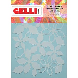Gelli Arts - Poinsettia 5.25x7.25 Inch Stencil