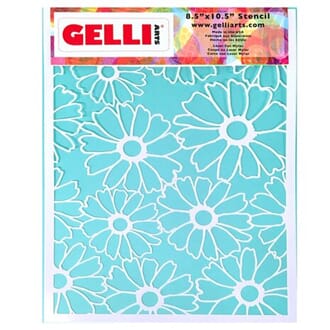Gelli Arts - Flower 8.5x10.5 Inch Stencil