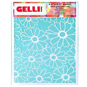 Gelli Arts - Flower 8.5x10.5 Inch Stencil