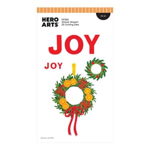 Hero Arts - Winter Wreath Home for Holidays dies