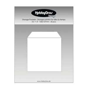 HobbyGros - Storage Pockets 130x127mm, 25 stk