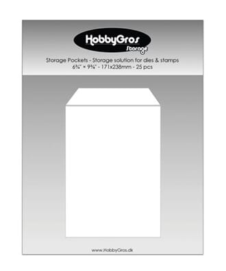 HobbyGros - Storage Pockets 171x238mm, 25 stk