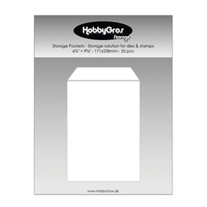 HobbyGros - Storage Pockets 171x238mm, 25 stk
