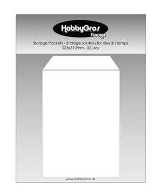 HobbyGros - Storage Pockets 225x312mm, 25 stk