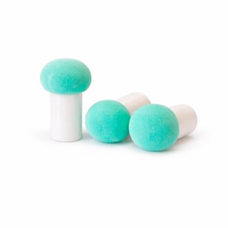 HobbyGros - Mushroom 2,8x2,8x5cm Foam Brushes, 3 stk