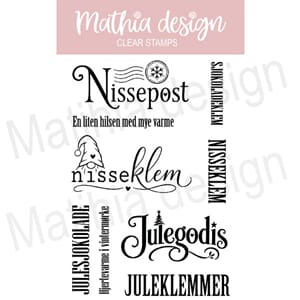 Mathia design - Nissepost clear stamps, str 10,2x15,3 cm
