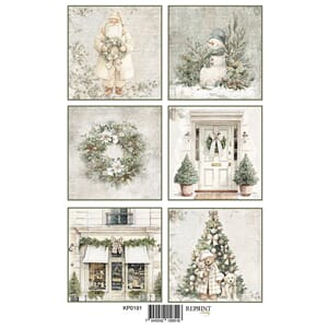 Reprint klippeark - Cozy Christmas Tags, str A4