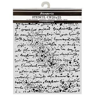 Stamperia - Thick Stencils 20x25cm Handwriting