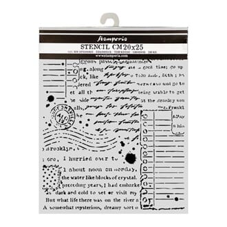 Stamperia - Cozy Family Thick Stencils 20x25cm Letters