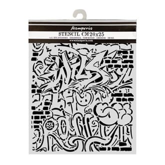 Stamperia - Furry Friends 2 Thick Stencils 20x25cm Graffiti