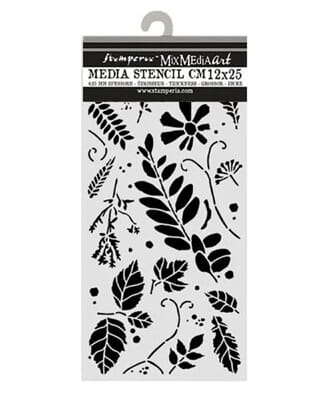 Stamperia - Flowers and Poems Thick Stencils 12x25cm Mixed L