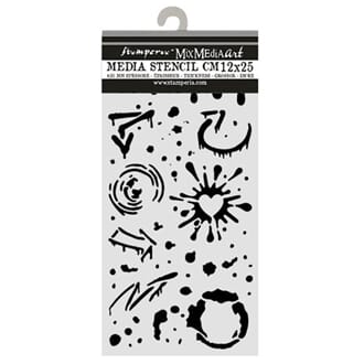 Stamperia - Furry Friends 2 Thick Stencils 12x25cm Ink Splat