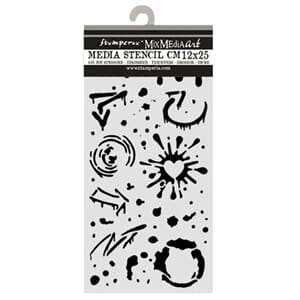 Stamperia - Furry Friends 2 Thick Stencils 12x25cm Ink Splat