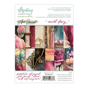 Mintay - Art Journal Paper Pad 6x8 Inch Secret Diary