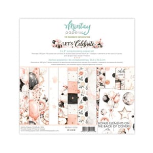 Mintay - Let's Celebrate 8x8 Inch Scrapbooking Paper Set