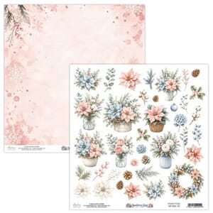 Mintay - Snowberry Lane 12x12 Inch Fussy Cut Flora Paper