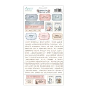 Mintay - Snowberry Lane 6x12 Inch Paper Stickers Words