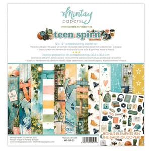 Mintay - Teen Spirit 12x12 Inch Scrapbooking Paper Set