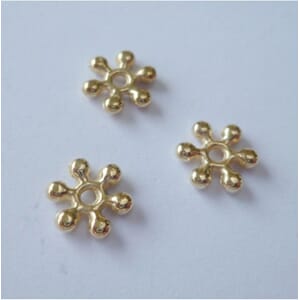 Nellie Snellen - Floral Spacers Gold, 20 stk