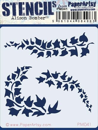 PaperArtsy - PA Mini Stencil 041 Alison Bomber