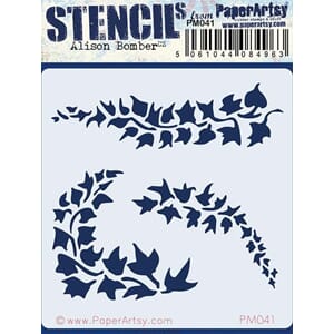 PaperArtsy - PA Mini Stencil 041 Alison Bomber