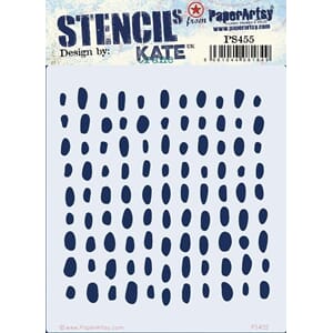 PaperArtsy - Stencil 455 by Kate Crane