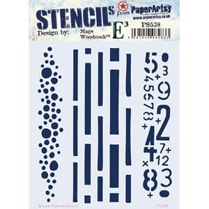 PaperArtsy - Stencil 538 by Mags Woodcock