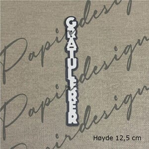 Papirdesign - Gratulerer 33 dies