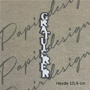 Papirdesign - Gratulerer 37 dies