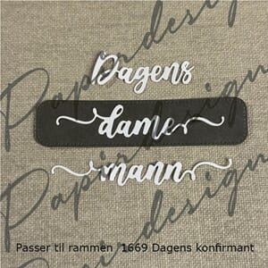 Papirdesign - Dagens mann og dame dies