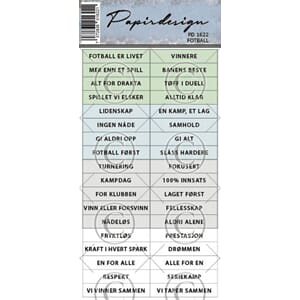 Papirdesign - Fotball klistremerker