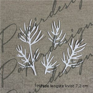 Papirdesign - Granbar små 2 dies