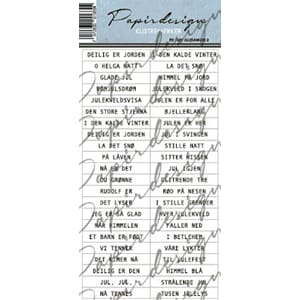 Papirdesign - Julesanger 2 klistremerker