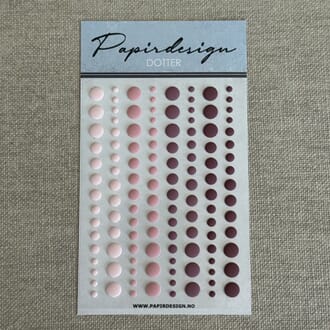 Papirdeisgn - Dotter 3, matte, ass størrelser, 120 stk