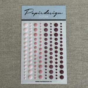 Papirdeisgn - Dotter 3, matte, ass størrelser, 120 stk