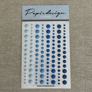 Papirdeisgn - Dotter 4, matte, ass størrelser, 120 stk