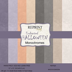 Reprint - Enchanted Halloween 12x12 Monochromes