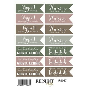 Reprint - Hidden Magic Text Collection Stickers