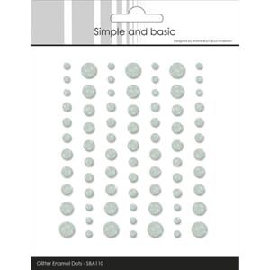 Simple and Basic - Eucalyptus Glitter Enamel Dots