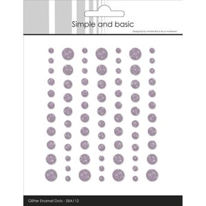 Simple and Basic - Heather Glitter Enamel Dots