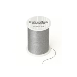 Simple and Basic - Metallic Thread Silver, str 0,5mmx45m