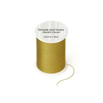 Simple and Basic - Metallic Thread Gold, str 0,5mmx45m