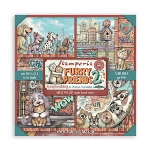 Stamperia - Furry Friends 2 8x8 Inch Paper Pack