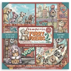 Stamperia - Furry Friends 2 12x12 Inch Paper Pack