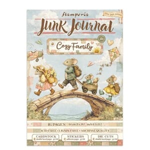 Stamperia - Cozy Family Junk Journal Stickers, Backgrounds,