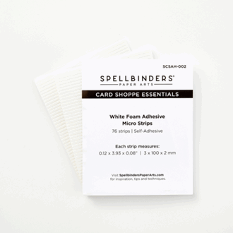 Spellbinders - White Foam Adhesive Strips - 1/8 Inch