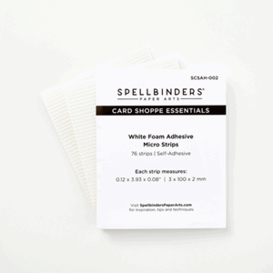 Spellbinders - White Foam Adhesive Strips - 1/8 Inch